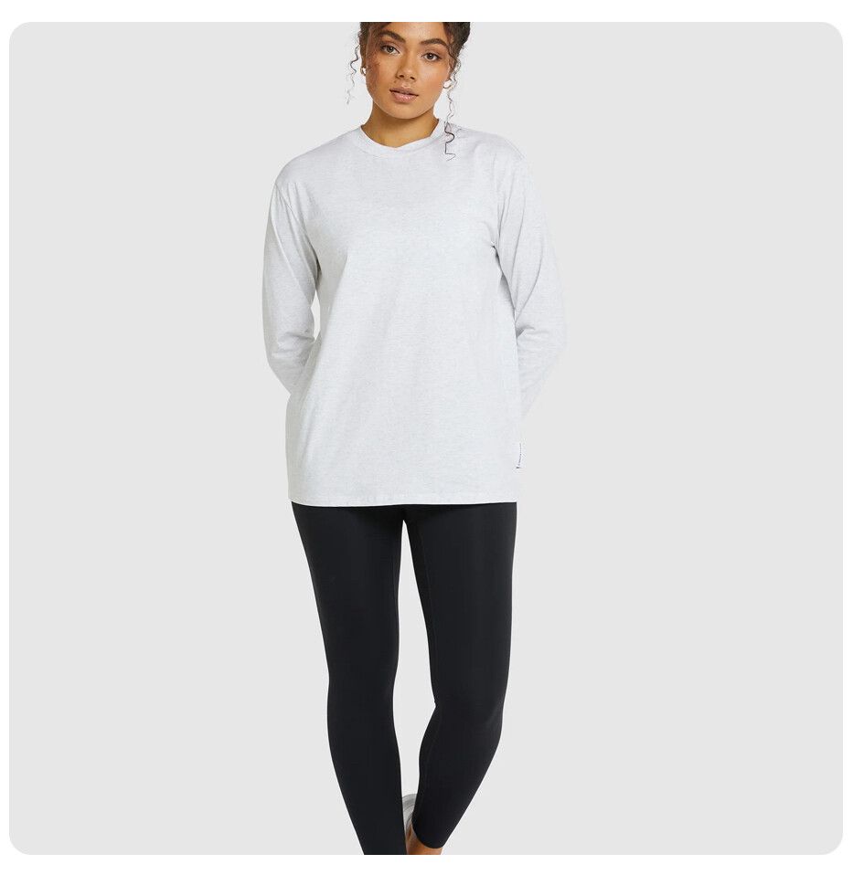 Muscle Republic Grey Long Sleeve Top