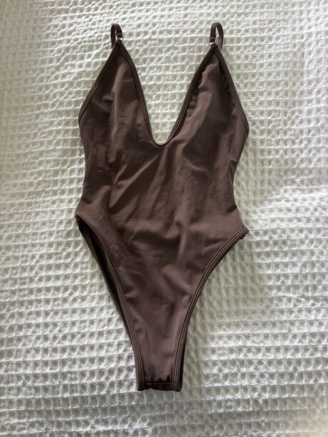 Gooseberry Brown One Piece Swimsuit