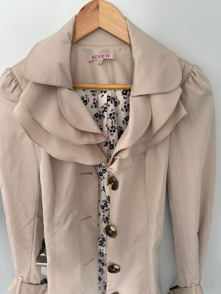 Review Beige trench coat