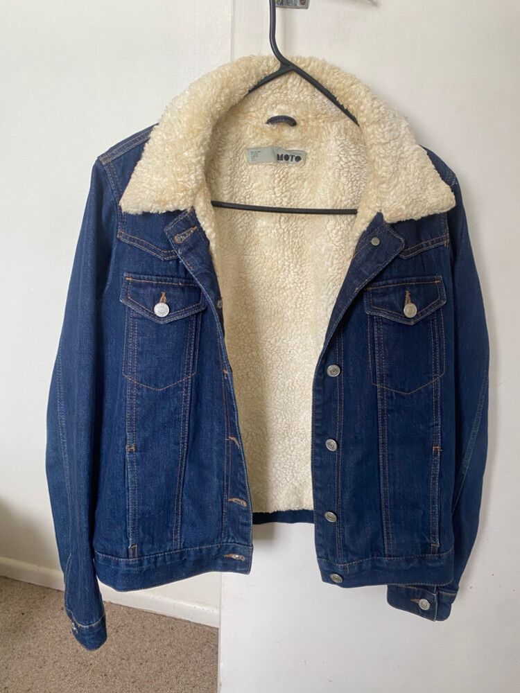 TOPSHOP Moto Blue Denim Jacket