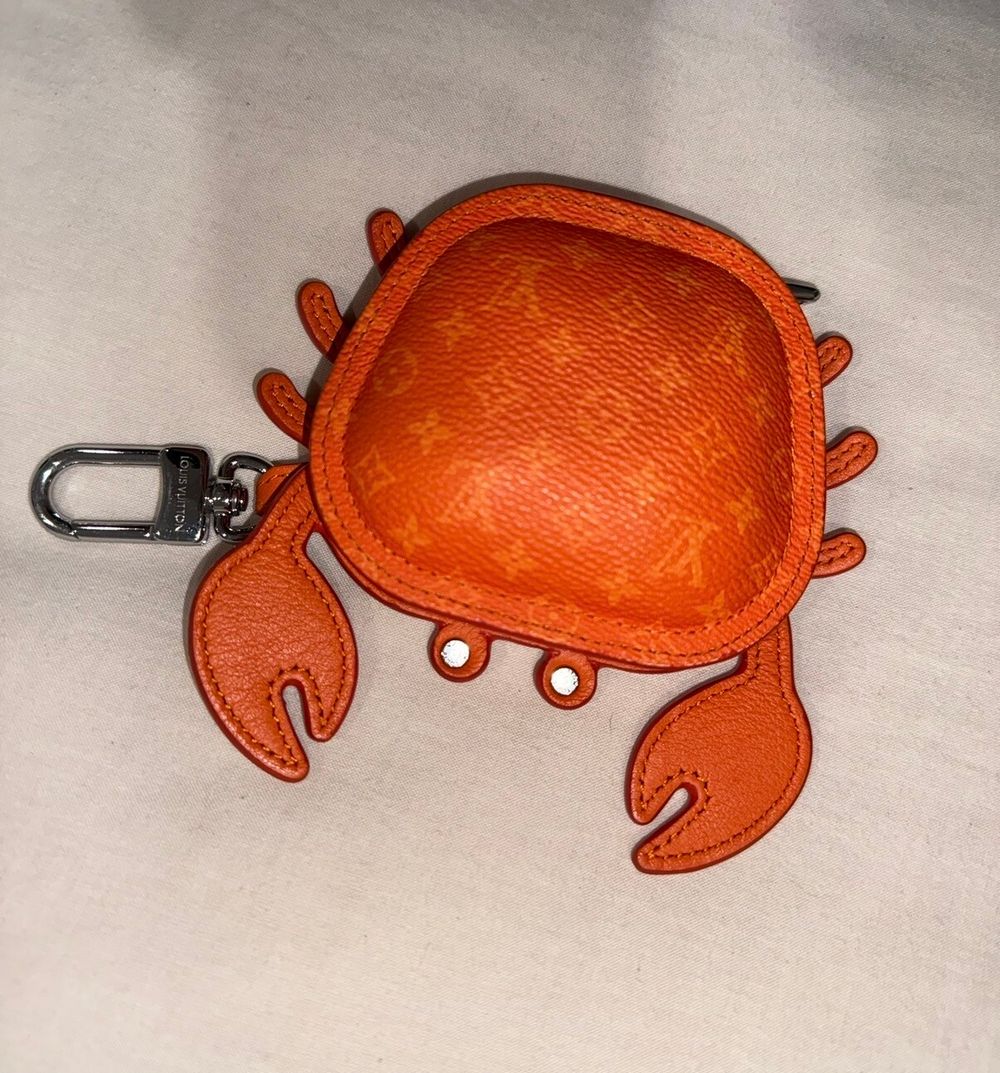 Louis Vuitton Orange Crab Key Ring