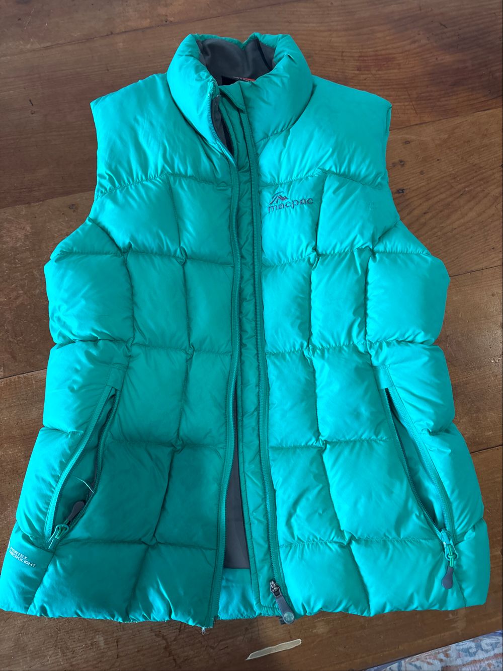 Macpac Green Puffer Vest
