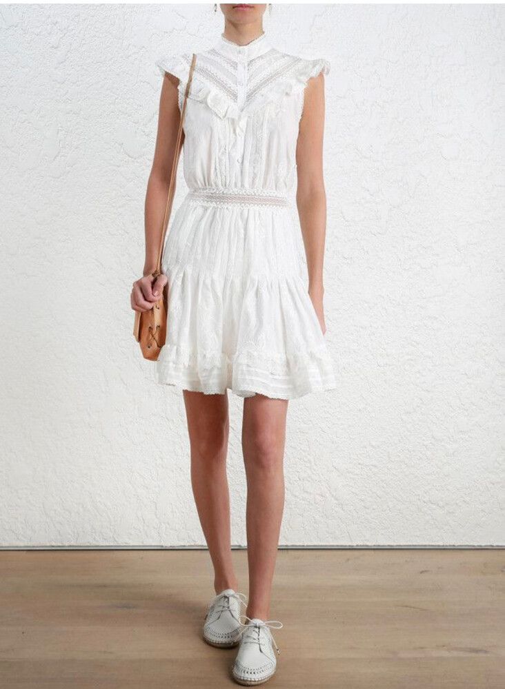 Zimmermann Tulsi Lace Flutter Dress
