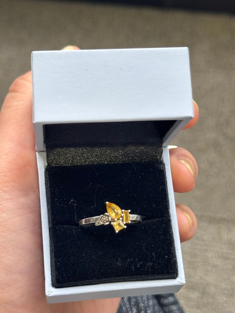 Karen Walker Rock Garden Ring 925 Silver & Citrine