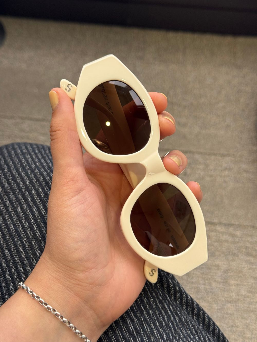 Stolen Girlfriends Club Sunbeam Sunnies, Cream OffWhite colour