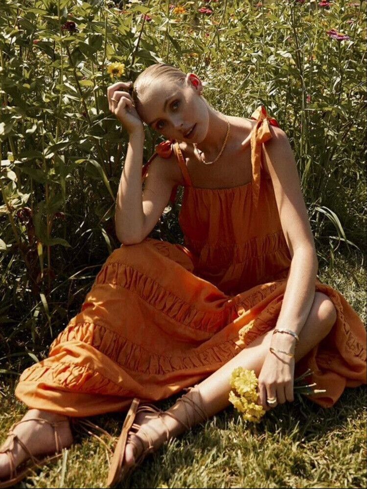 dissh orange dress DISSH