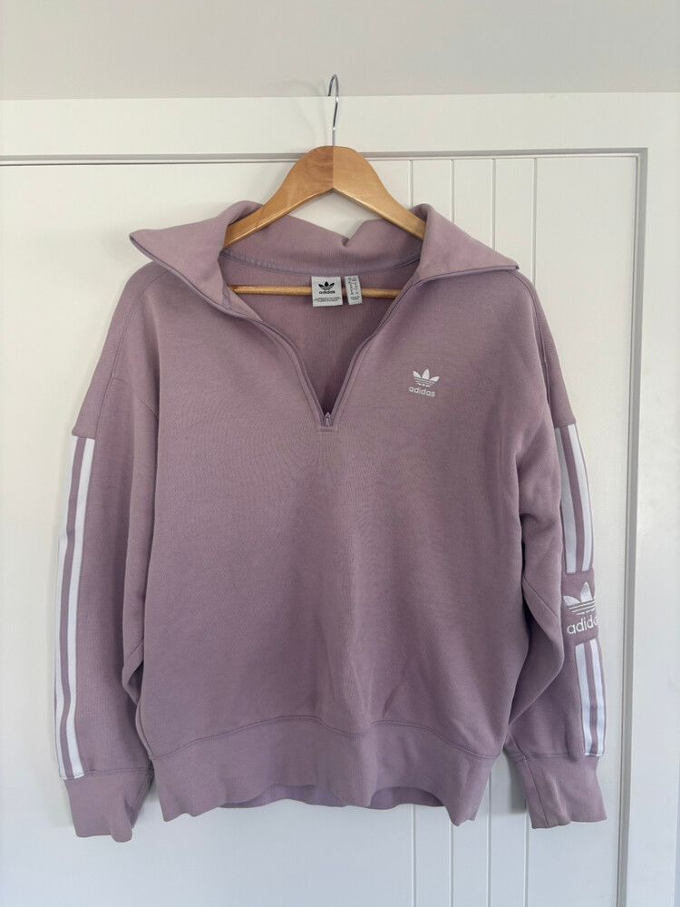 Adidas Purple Half Zip Sweater