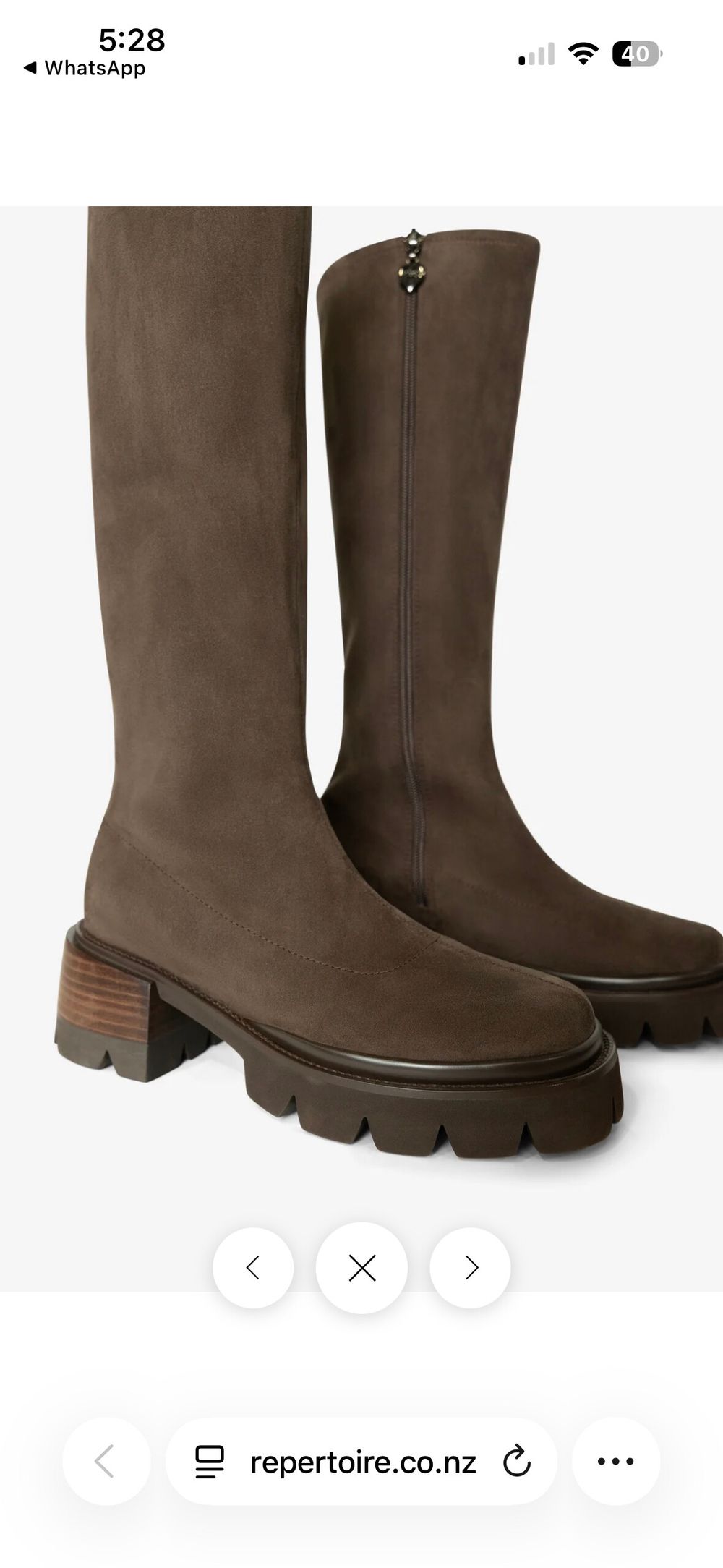 Minx Brown Suede Knee-High Boots