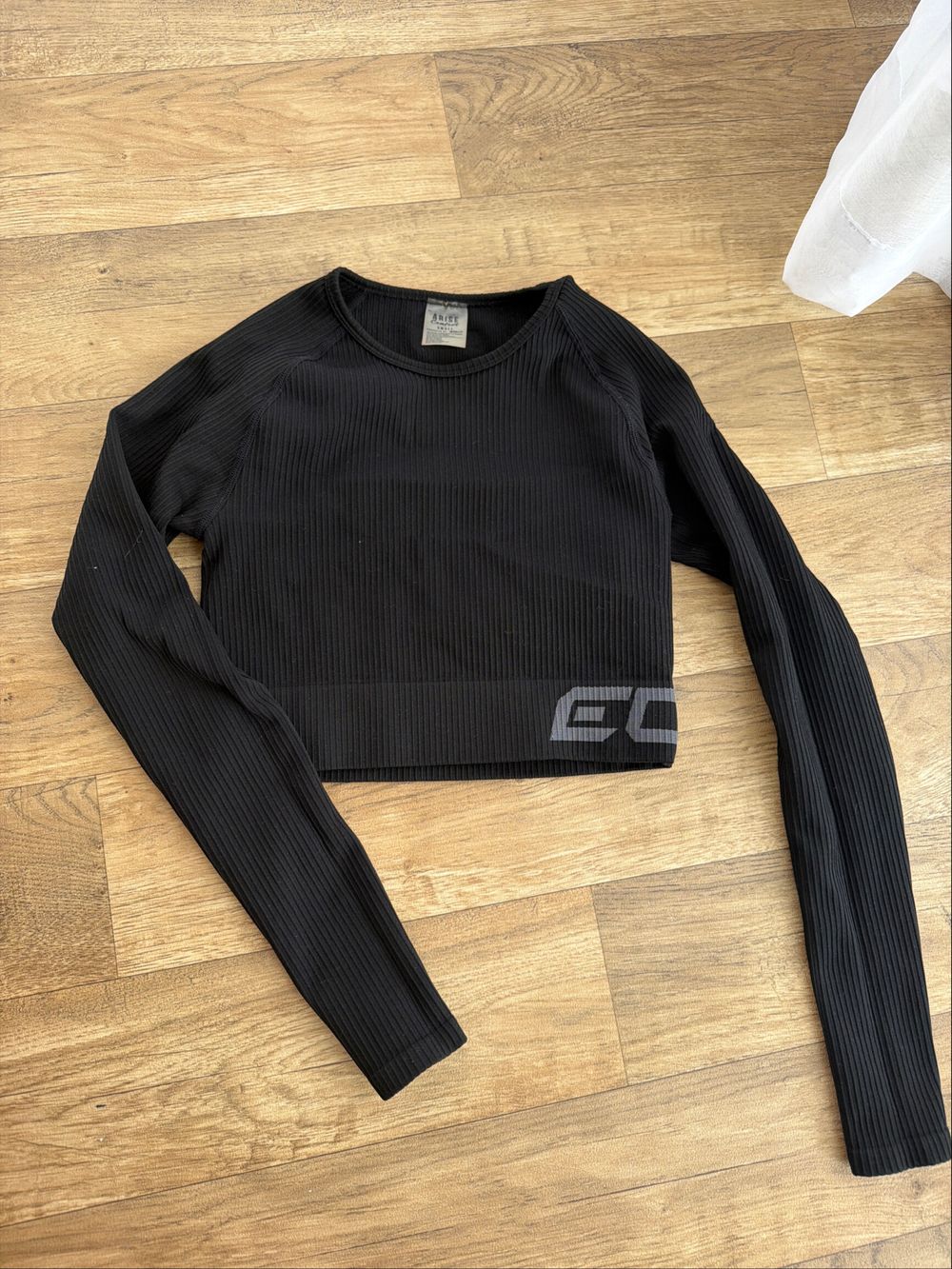 Echt Black Long Sleeve Top Size S