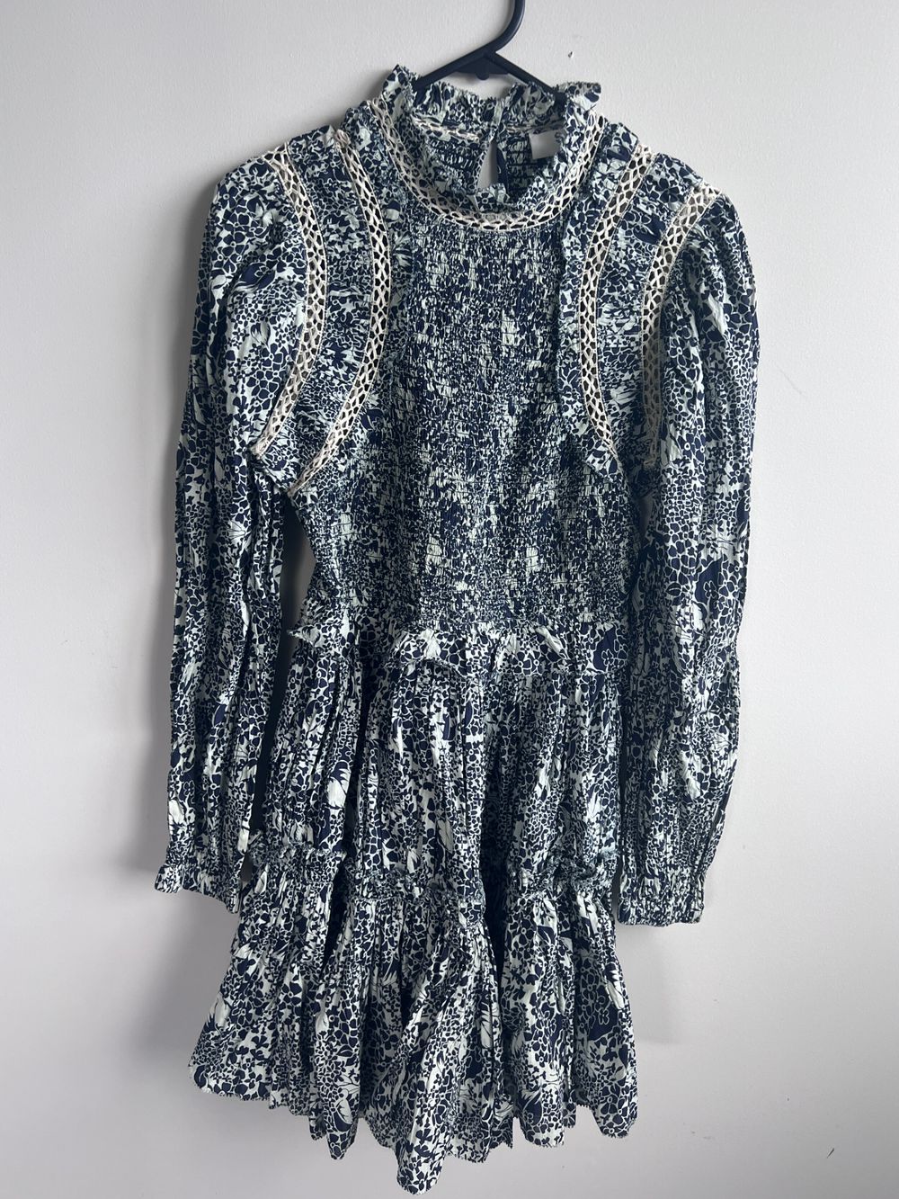 Sea New York Blue Floral Smocked Dress
