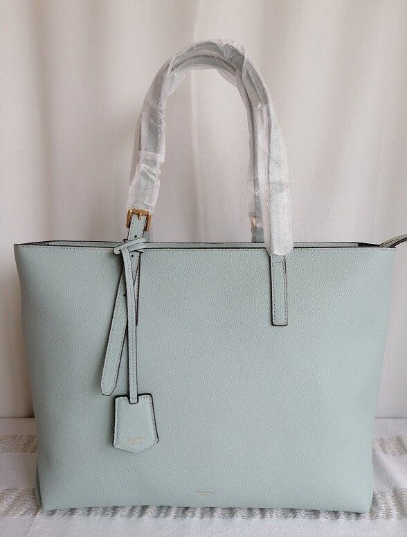 New Oroton Margot Blue Leather Zip Large Size Tote bag Shoulder bag