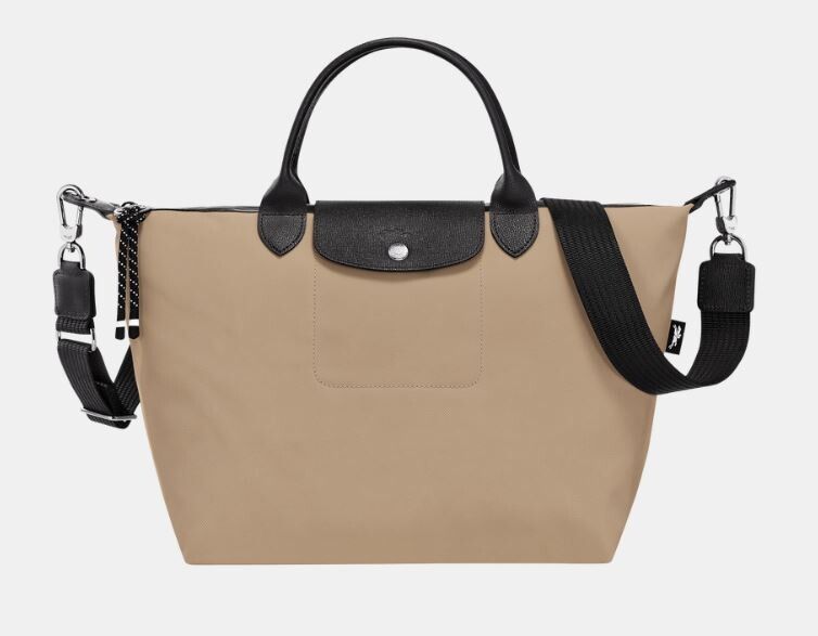 New Longchamp Le Pliage Energy Medium Size Clay Shoulder Bag Tote Bag with tag