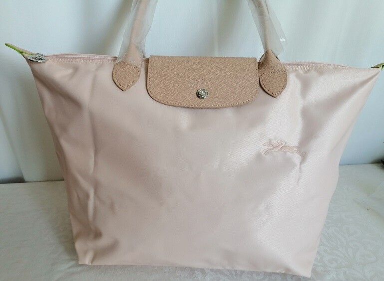 New Longchamp Le Pliage Club Fleur Pink Large Size Tote bag shoulder bag