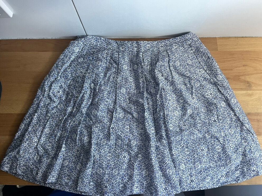 Blue And White Skirt