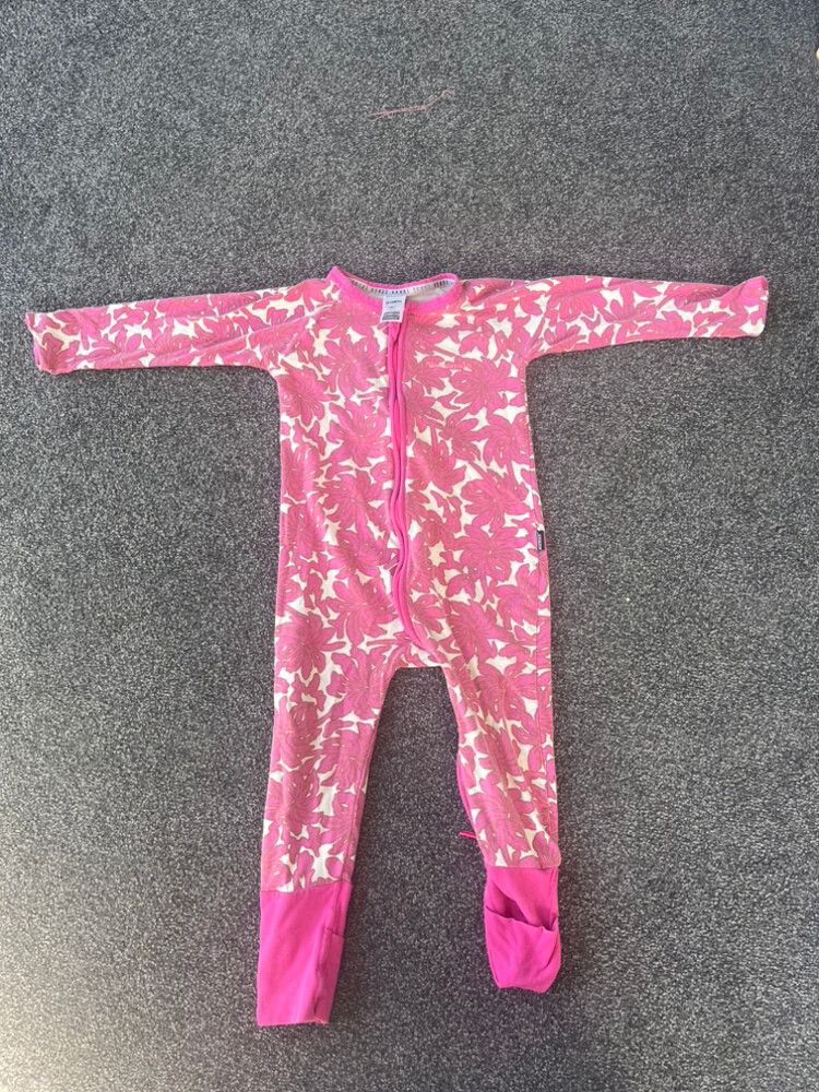 Bonds Pink Floral Wondersuit