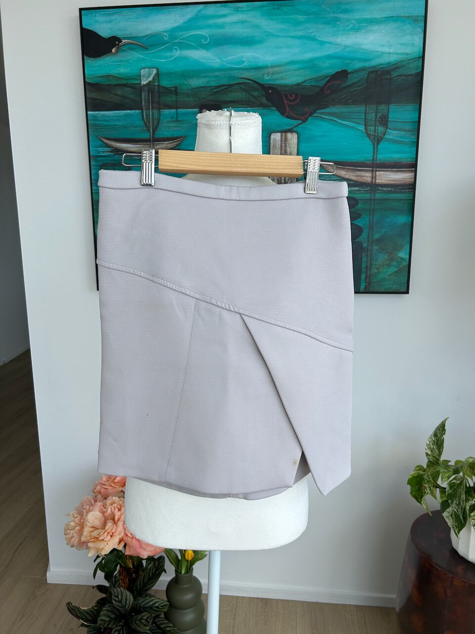 Kookai – Cute Grey Mini Skirt