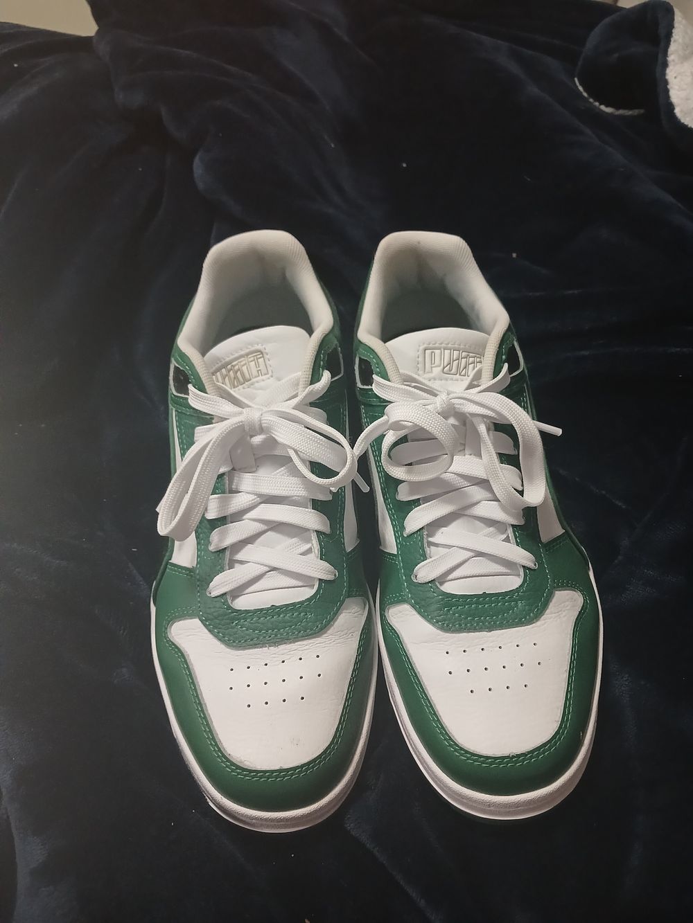 Puma White Green Sneakers