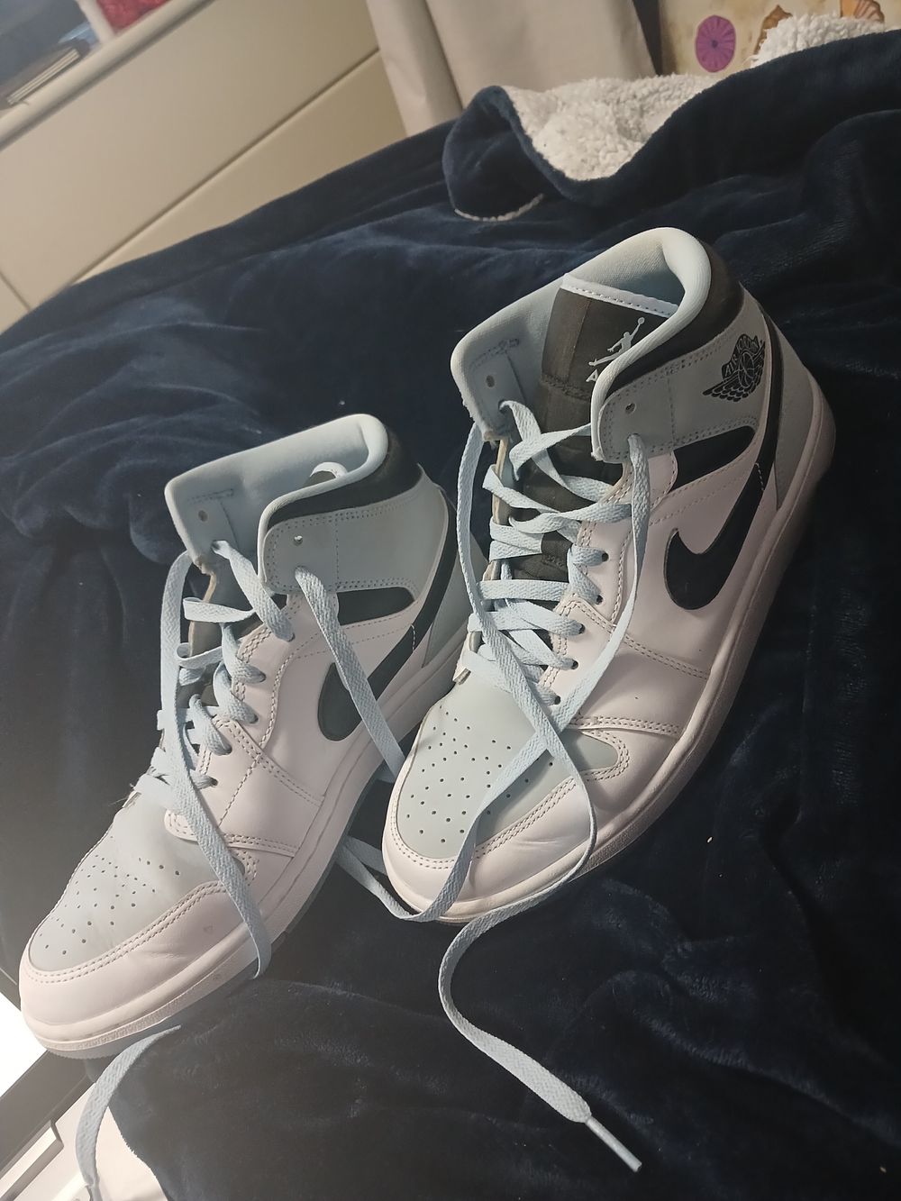 Nike Air Jordans Light Blue Sneakers