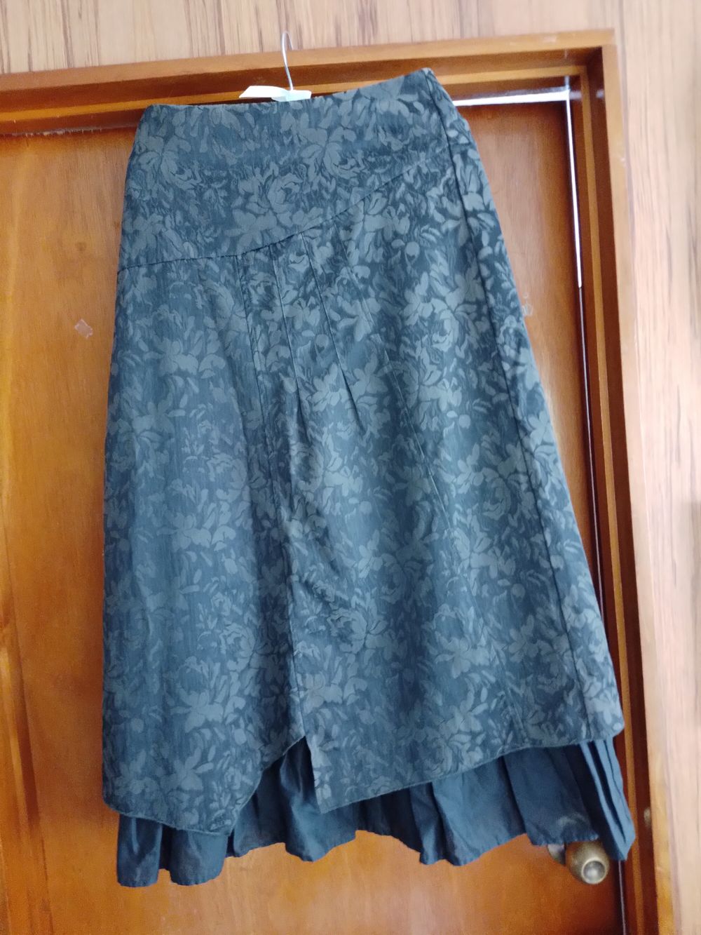 Navy and green with zip