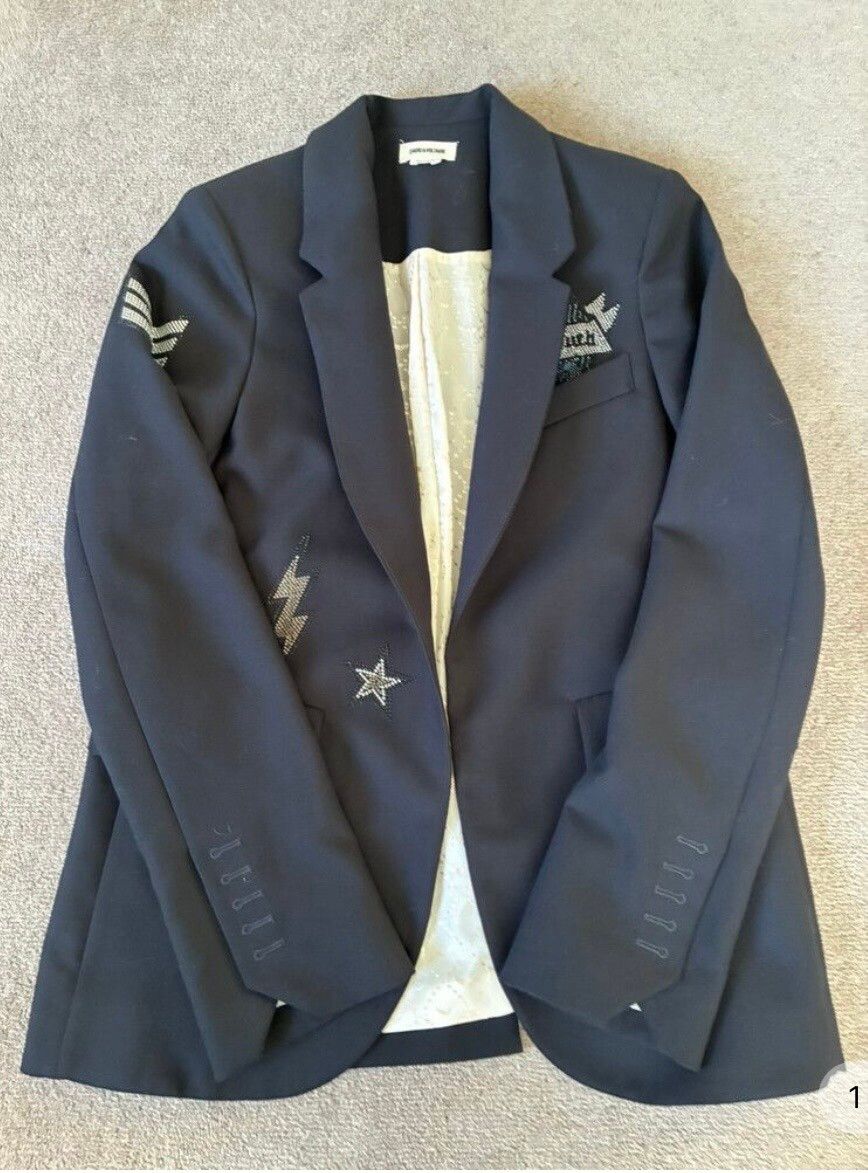 Zadig & Voltaire Black Embellished Blazer