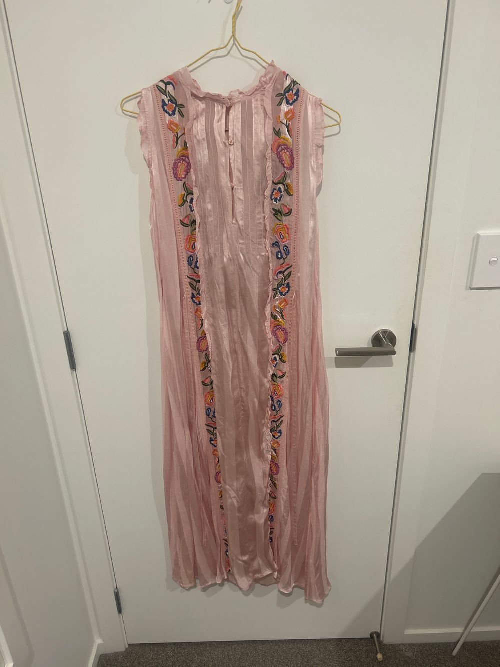 FCUK (French Connection) - Boho silk French connection dress with embroidery  on Designer Wardrobe