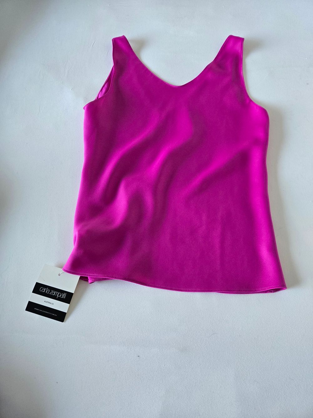 Carla Zampatti Pink Sleeveless Top