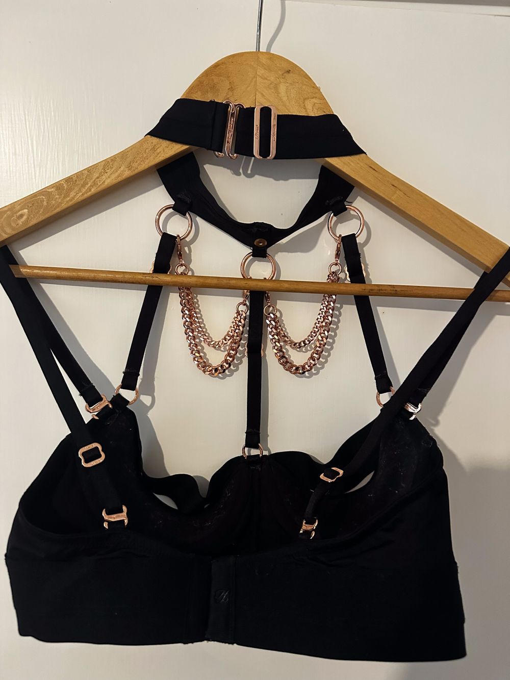 Honey Birdette Black Harness Bralette