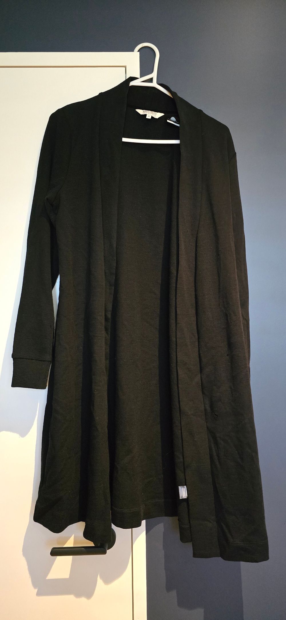 North South Black Cardigan 100% Merino
