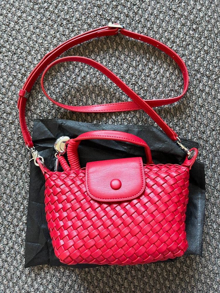 New Dopamine woven small dumpling tote bag