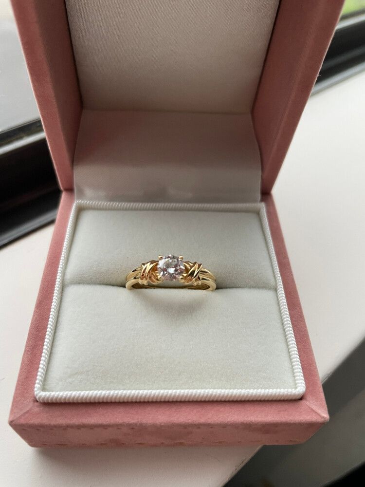 IGI 0.54ct Solitaire diamond Wedding Ring in 18k Gold