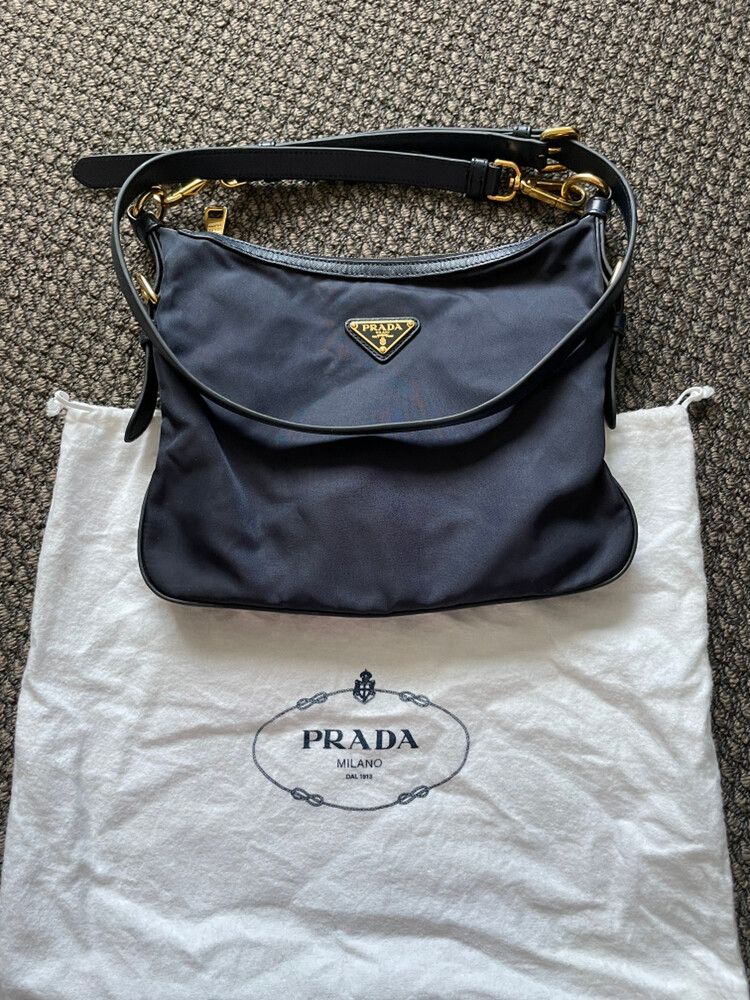 Authentic Prada Navy crossbody bag