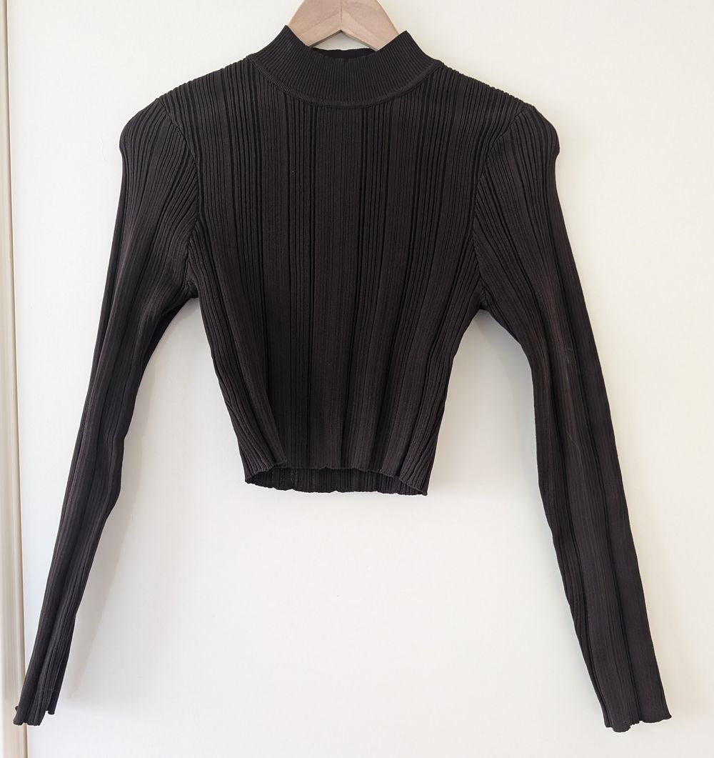 NWT Missguided Chocolate Ribbed Top