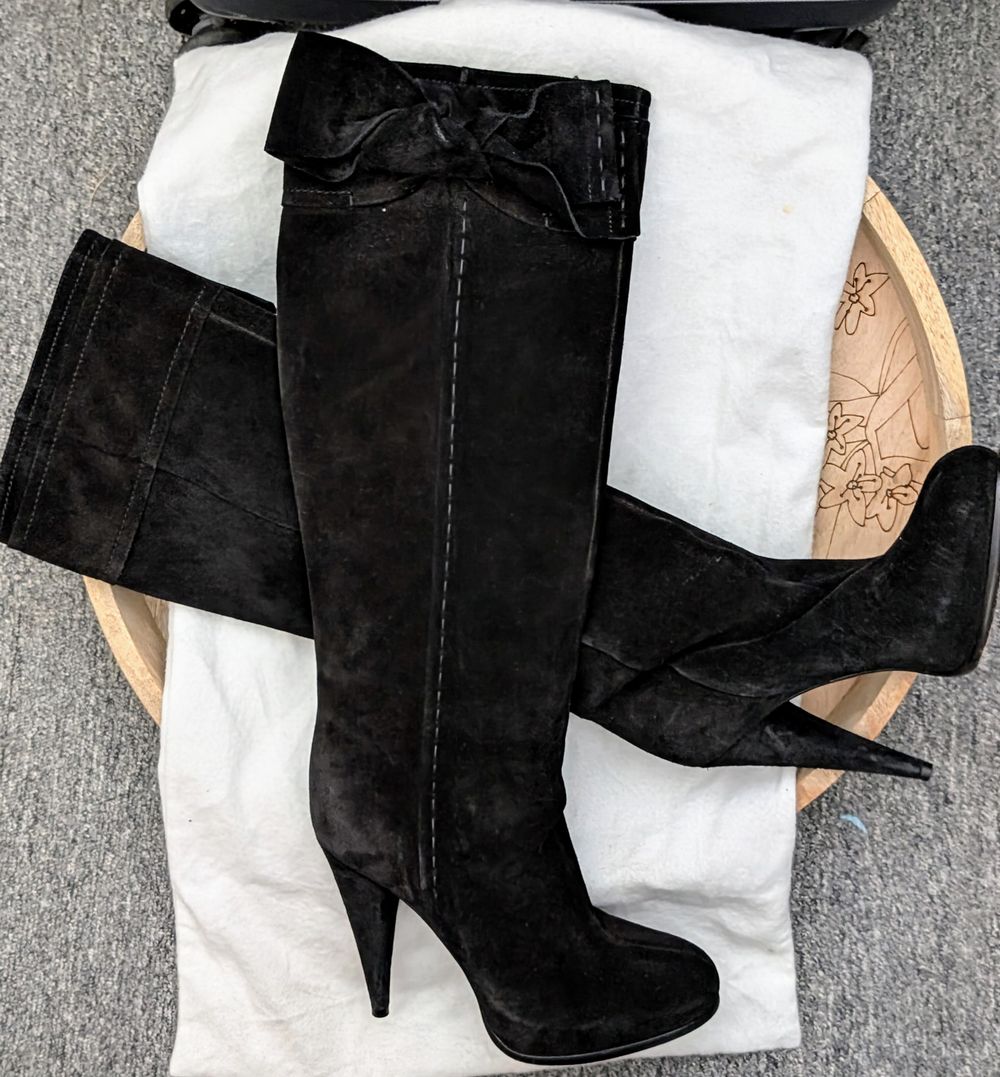 Dior Black Suede Boots