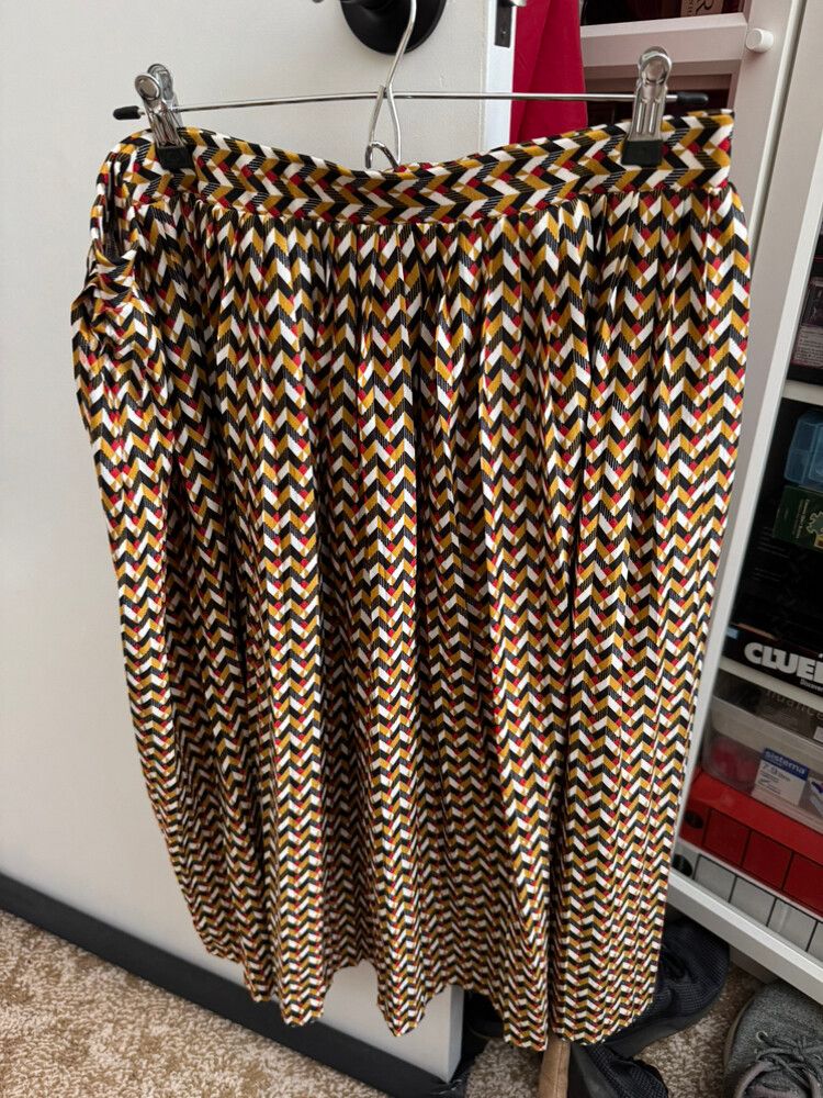 Chevron Print Skirt