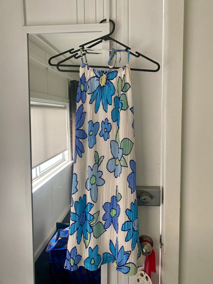 PepperMayo - Peppermayo Blue Floral Dress on Designer Wardrobe PepperMayo - Peppermayo Blue Floral Dress on Designer Wardrobe