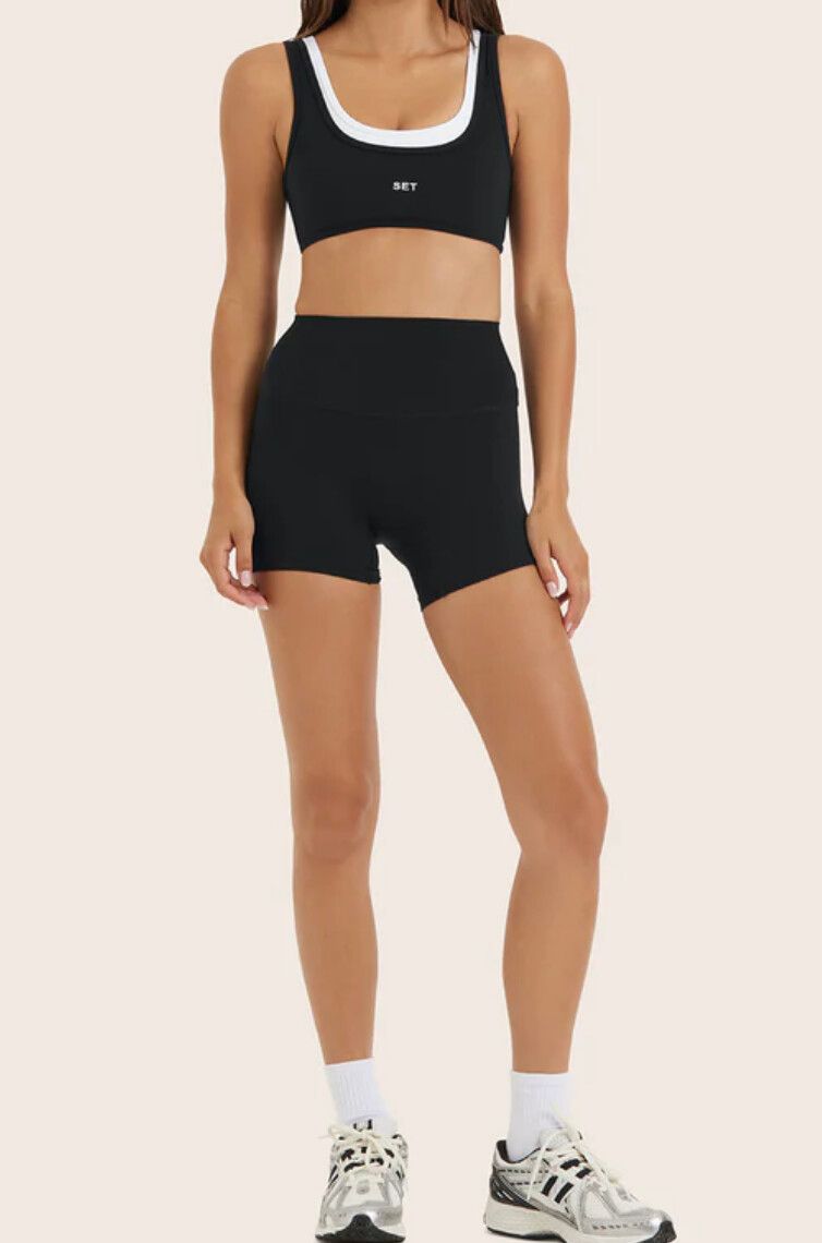 SET ACTIVE Black Shorts