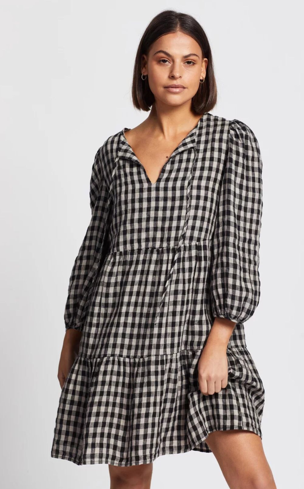 Aere - Linen Smock Dress on Designer Wardrobe