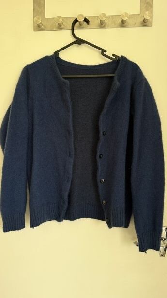 Blue Merino Possum Silk Cardigan