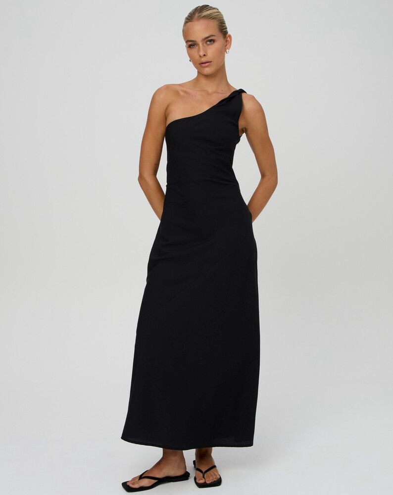 glassons one shoulder dress Glassons Knit One Shoulder Maxi Dress