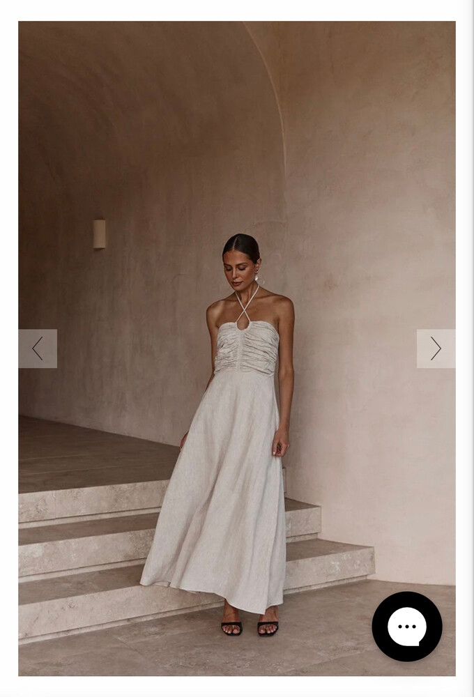 DISSH - Dissh - Flow Natural Halter Midi Dress on Designer Wardrobe
