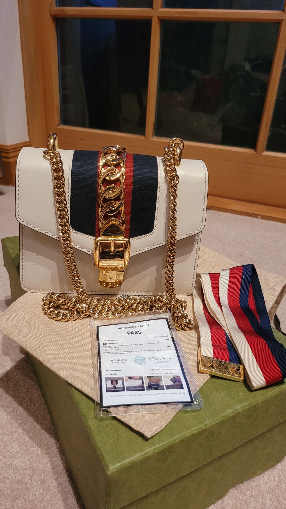 Pre-owned authentic Gucci Sylvie Bag