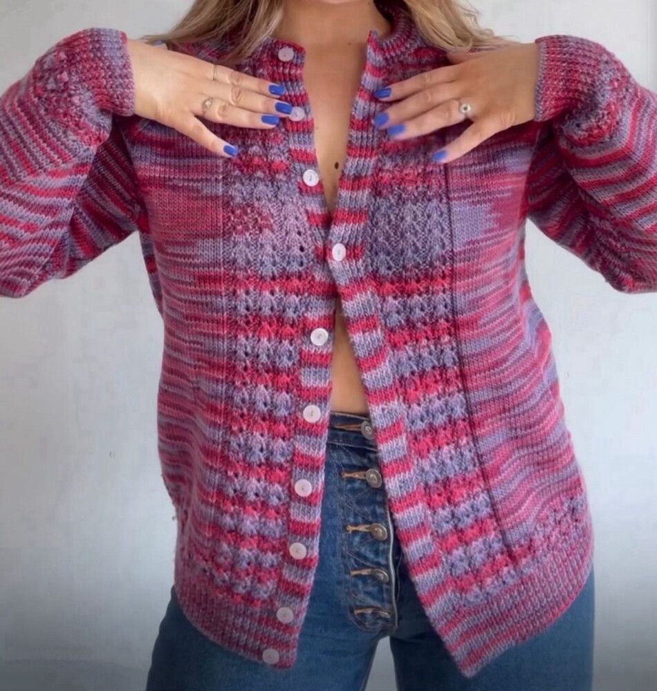 Handmade Vintage Wool Cardigan