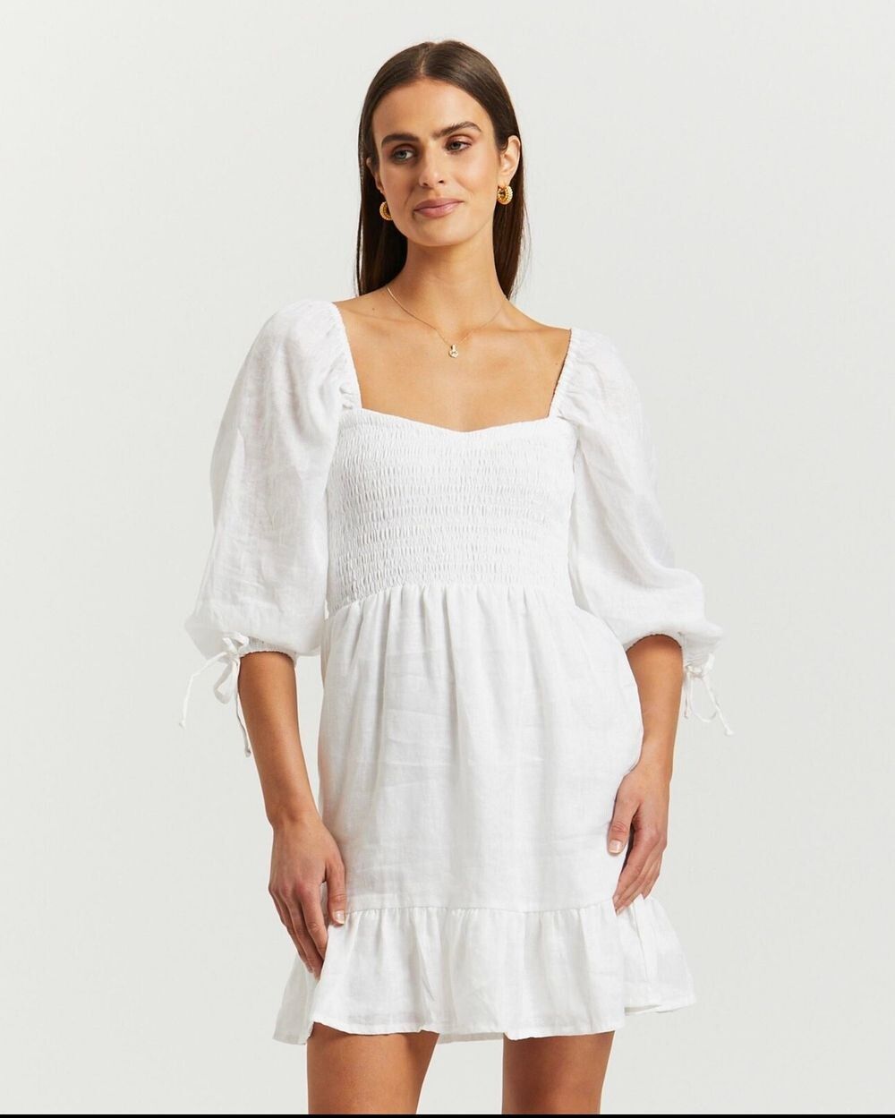 Romina Mini Dress White