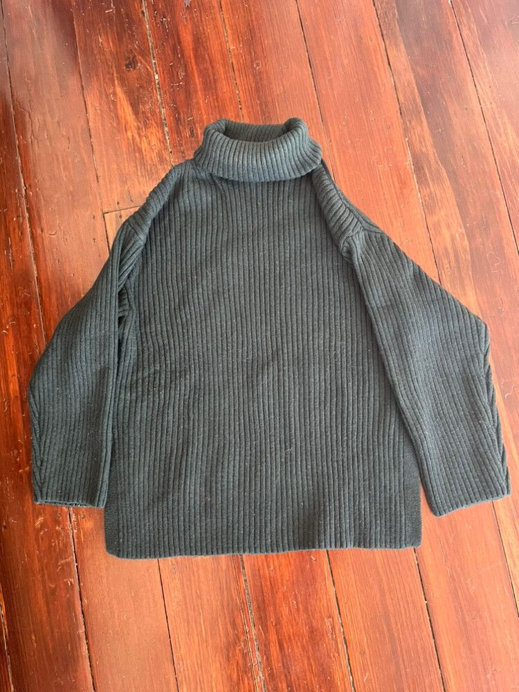 Forest Green Rib Turtleneck