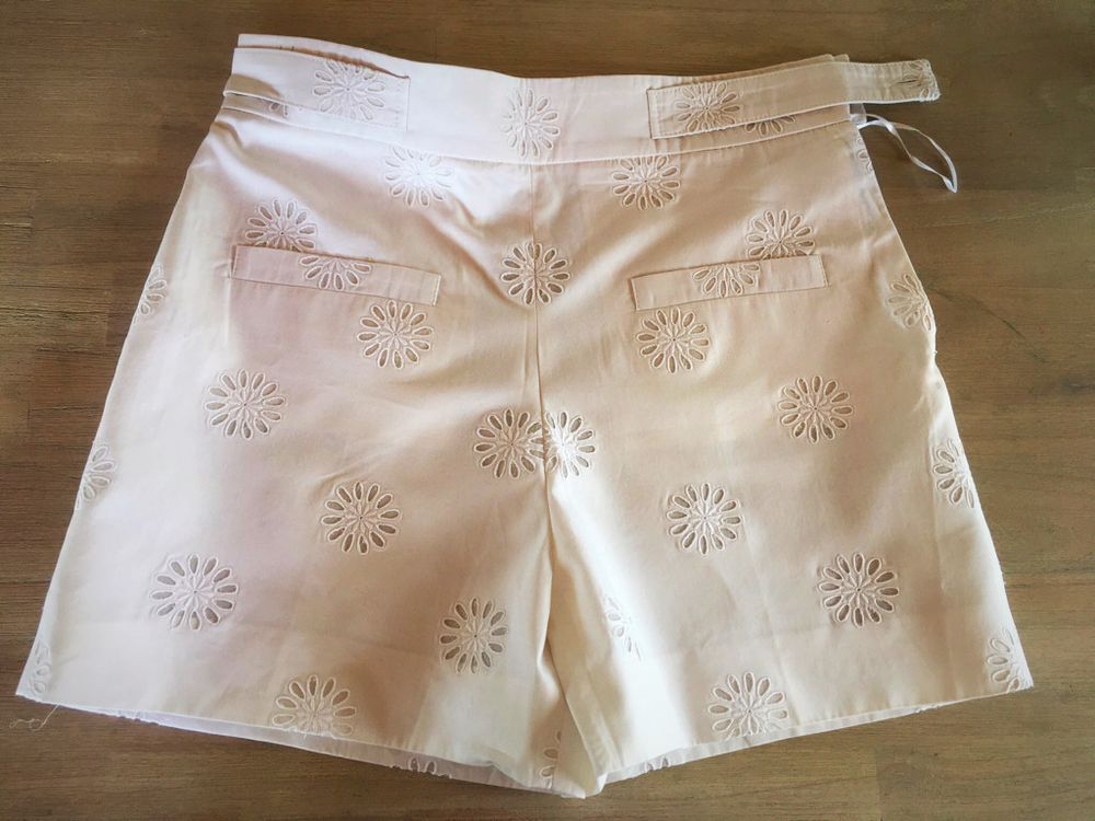 White high waisted shorts