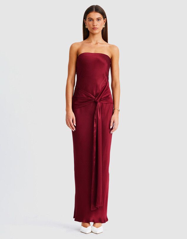 SNDYS Angie Tie Front Maxi Dress