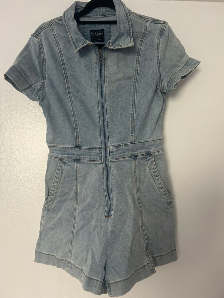 Silent Theory Blue Playsuit