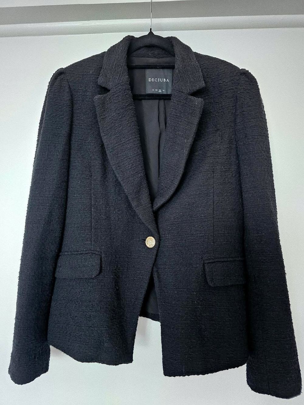 Decjuba Black Tweed Blazer
