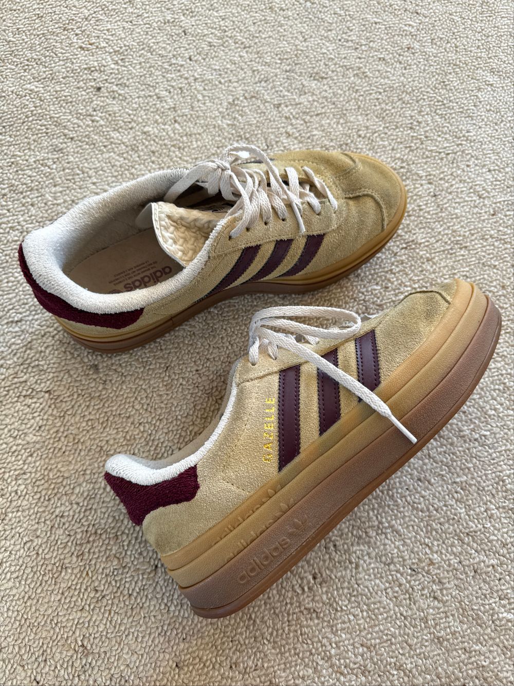 adidas gazelle silver green womens Gazelle Stack – WOODstack main image 1