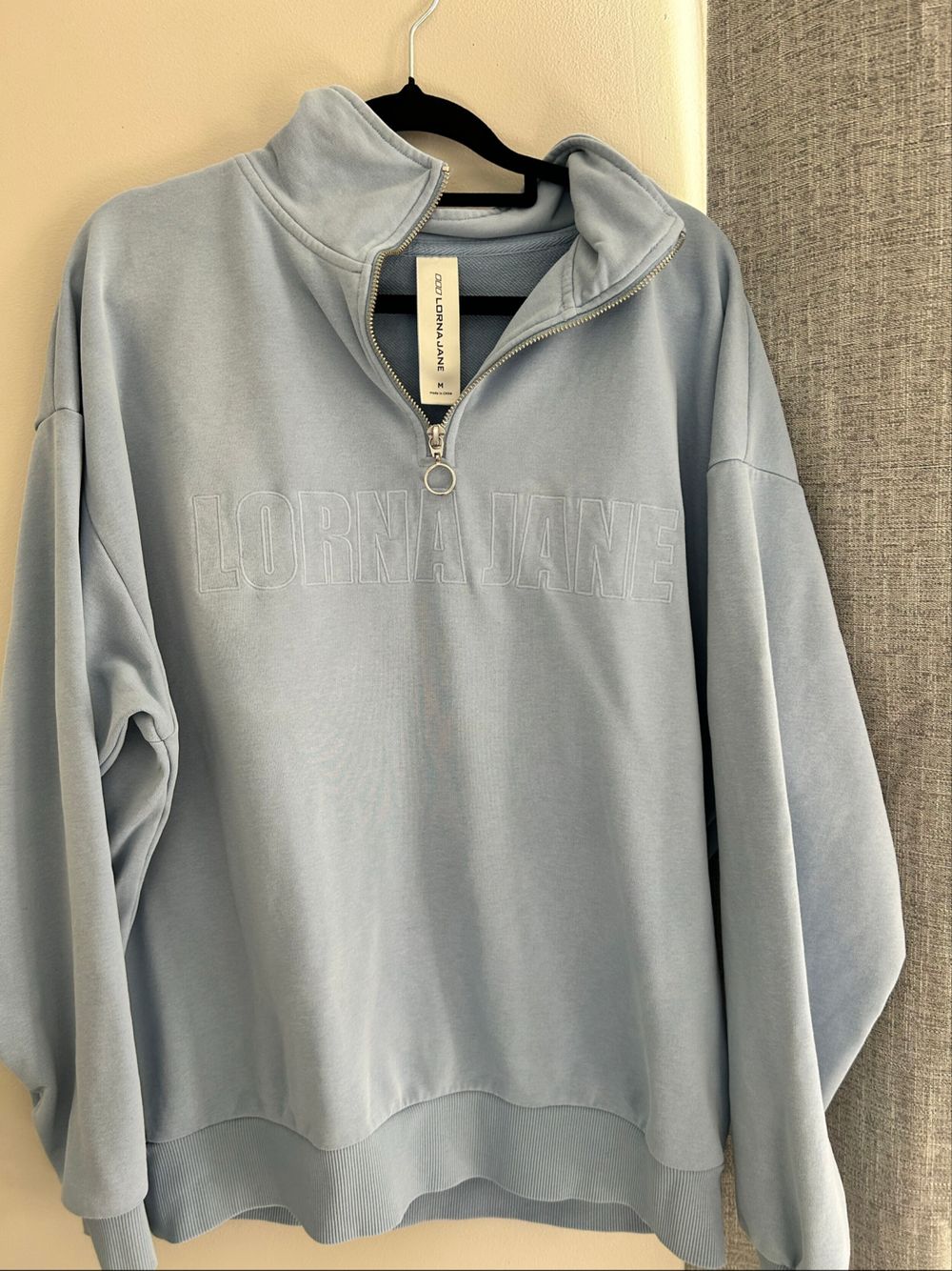 Lorna Jane Grey Half-Zip Pullover